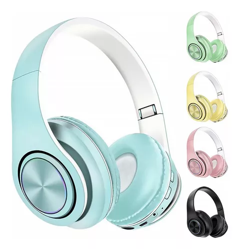 Fone De Ouvido Bluetooth Led Headphone Sem Fio Tws Stereo Cor Azul