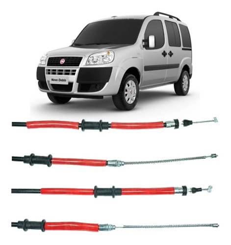 Kit X 2 Cables De Freno Fiat Doblo