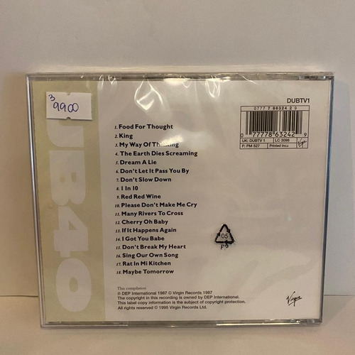 Ub40 The Best Of Ub40 - Volume One Cd Nuevo