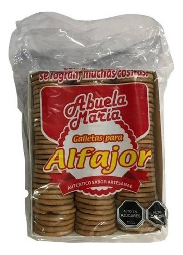 Galleta Para Alfajor Abuela María 750 Grs X100 Uni. Vegano.