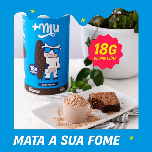 Imagem 2 de 6 de Whey Concentrado Proteína Massa Magra Brownie 450g Mais Mu