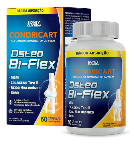 Colágeno Ii + Msm + Ácido Hialurônico + Boro Osteo Bi-flex 