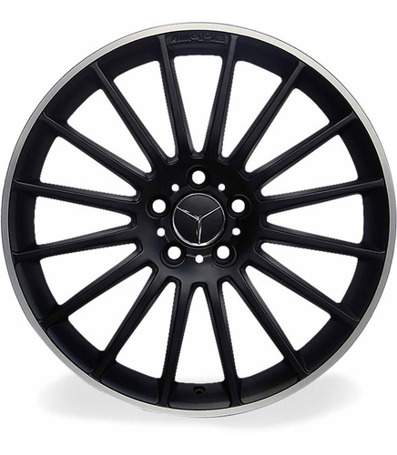 Rodas 19 Mercedes A45 C63 Amg 5x112 C180 C200 A200 B200 Cor Preto-fosco