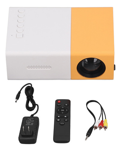Miniproyector 1080p Full Hd Portátil Led Pico, Amarillo Y Bl