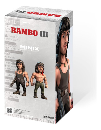 Minix - Filmes 110 - Rambo - Rambo Iii Com Camiseta - Coleci
