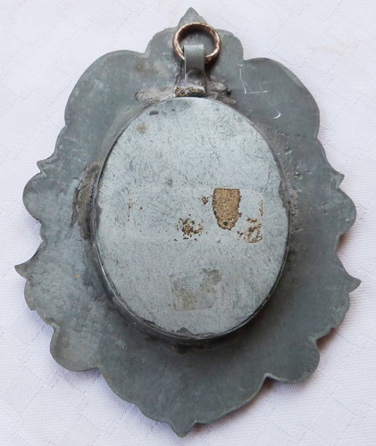 Monijor62-antigua Reliquia En Plata /plomo Cristo Pasion (Usado)