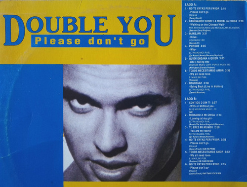 Double You Please Don't Go (vinil Album Lp) Pop Dj 90´s