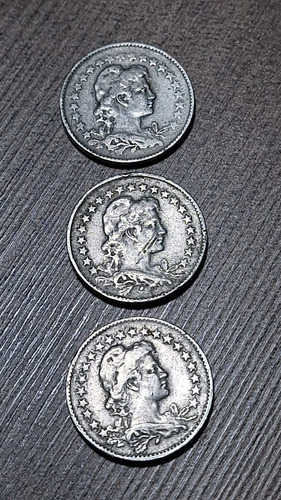 Lote 3 Moedas Antigas 100 Réis 1930 1931 1932
