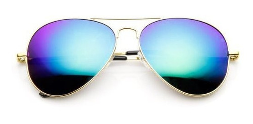Gafas De Sol Aviador Metal Espejo Colores 56mm.