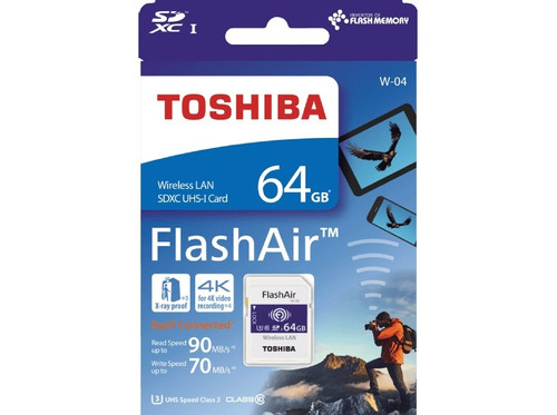 Memoria Sd 64gb Clase 10 Wifi Toshiba Flashair