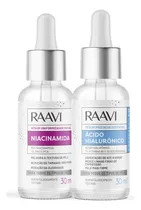 Comprar Kit Facial Sérum Ácido Hialurônico + Sérum Niacinamida Raavi