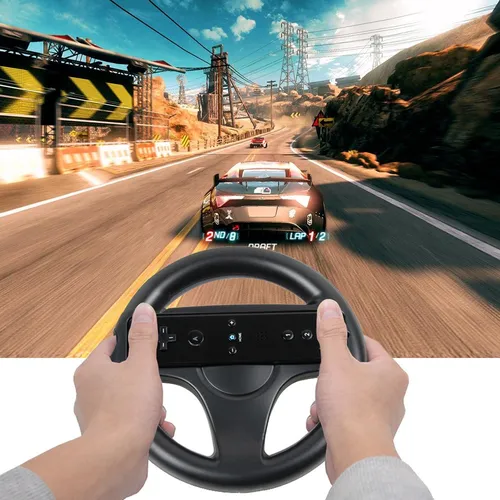 Volante Con Asa Wii U Y Cable De Carga