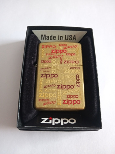 Encendedor Zippo ( Dorado/ Con Diseño) Original! 