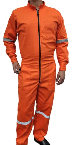 Overol naranja online con reflejante