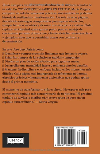 Libro Convierte Desafios En Éxitos: Estrategias Comproadas