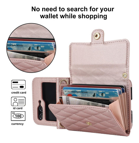 Funda Tipo Billetera Cruzada For Samsung Galaxy Zflip 3/4/5