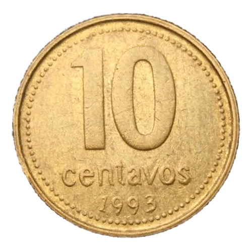 Moneda Argentina 10 Centavos 1993 Ceca Corea # 3.2.2  Vf