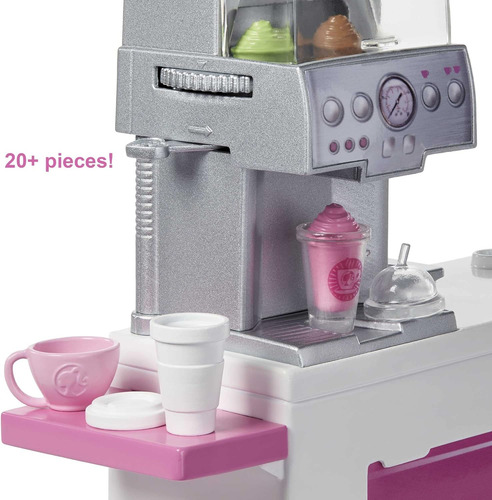 Muñeca Barbie You Can Be Anything, Juego De Cafetería Con Mu