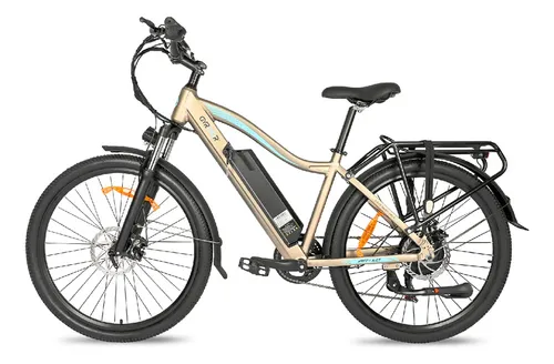 Bicicleta Eléctrica Gyroor Eb041 Rodado 27.5 En Aluminio Color Dorado