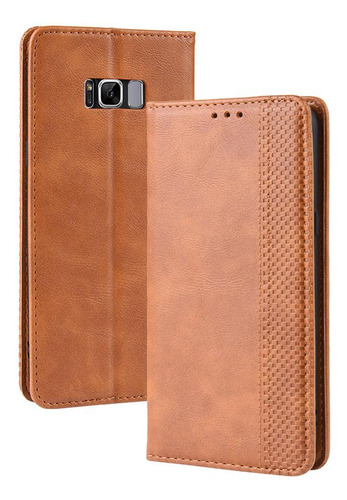 Funda Para Samsung Galaxy S8 Cierre Magnético Cuero De Pu