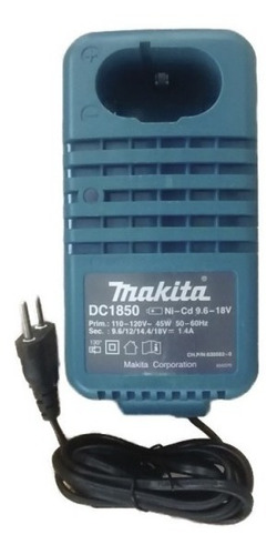 Cargador Bateria Makita Dc1850 9.6v 12v 14.4v 18v Ni-cd Mkb