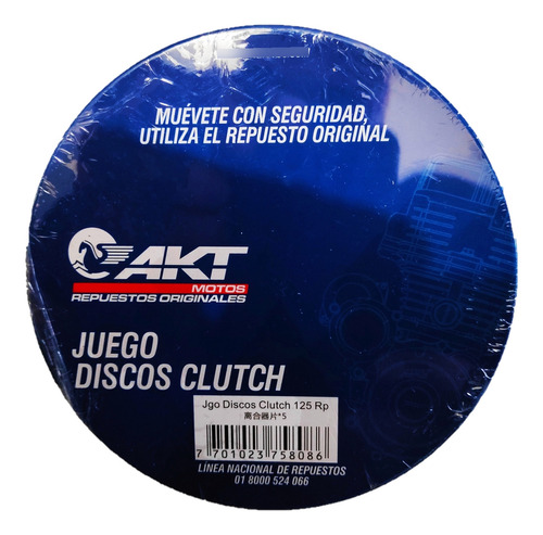 Juego Discos Clutch Akt 125 Ne R3 Tt S Sl Ttr Ttx Original 