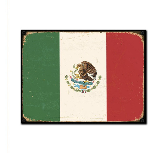 #1080 - Cuadro Decorativo Vintage México Mexicanos No Chapa