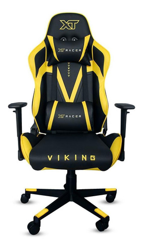 Cadeira Gamer Xt Racer Viking Series Xtr011 Preto E Amarelo