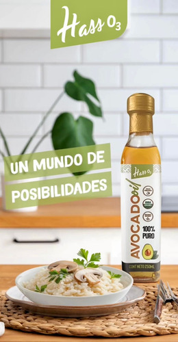 Aceite De Palta Puro Orgánico X250ml Pack X 3 Unid.