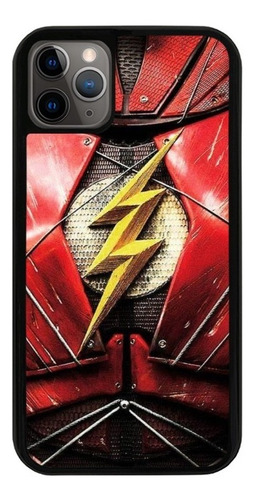 Funda Uso Rudo Tpu Para iPhone Flash Pecho Logo Dc Comics