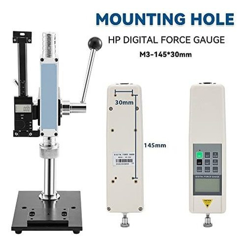 Medidor Fuerza Digital Hp Empuje Kgf Lbf Soporte Prueba