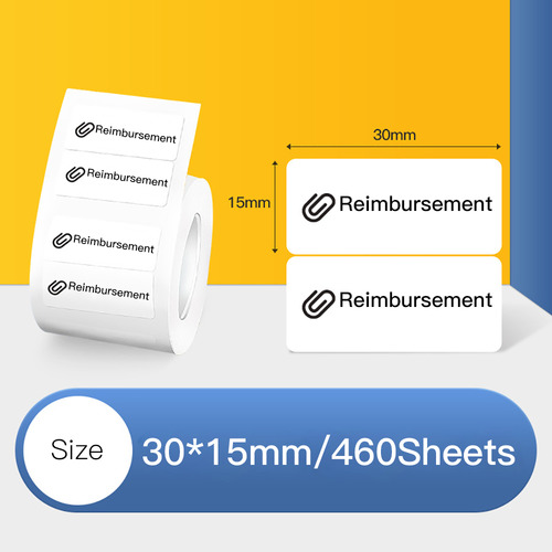 Rollo De Papel De Etiquetas De 30 X 15 Mm Para 460 Hojas/rol