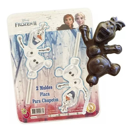 Placa Molde Chocolate Chupetin Olaf Frozen Nieve Muñeco