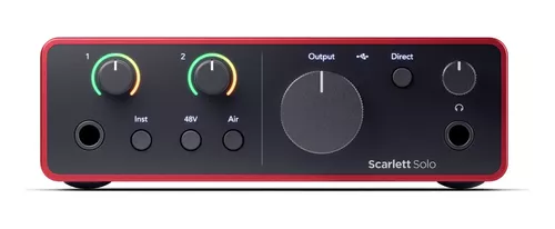 Interfaz de audio USB Focusrite Scarlett Solo 4ª Gen: Graba tu música