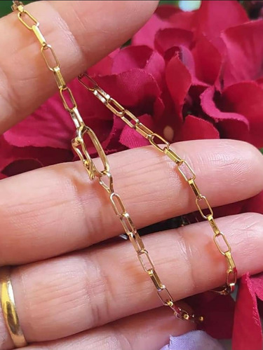 Corrente Masculina Ouro 18k Maciça Teor 750 Dourado
