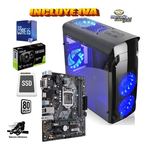 Cpu Gamer Intel Core I5 10ma/1tb+ssd 480gb 16gb Gtx1660s 6gb