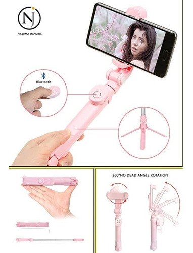 Palo Selfie Tripode Control Bt Luz Led Lente Ojo Pez Tik Tok