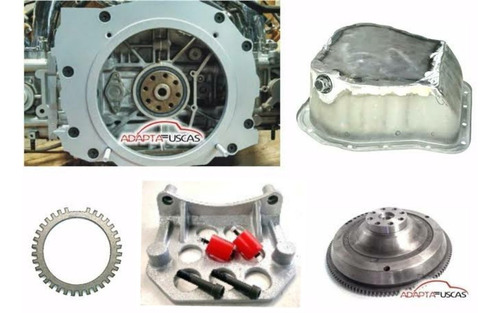 Kit Flange Motor Subaru Fusca Proteto Carter Pescador Fonica