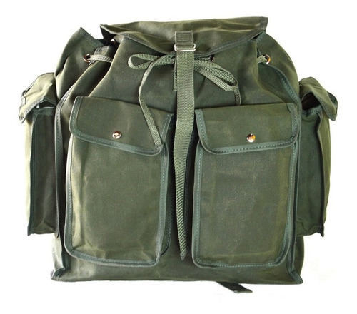 Imagem 5 de 6 de Bolsa Mochila Mochilão Em Lona Encerada Repelente A Água
