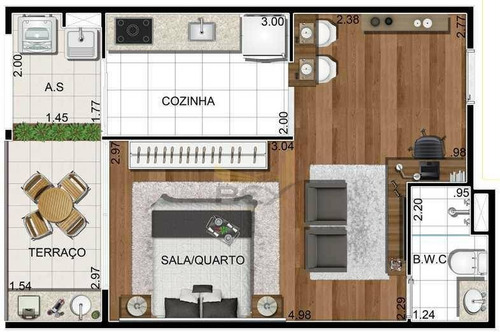 Imagem 11 de 27 de Apartamento De 2 Dormitórios Sendo 1 Suíte À Venda, 62 M² Por R$ 605.000,00 - Melville Empresarial Ii - Barueri/sp - Ap0551