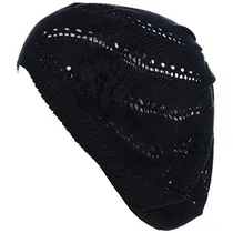 Comprar Gorros Sombreros Y Boinas De Punto Negro Talla Única