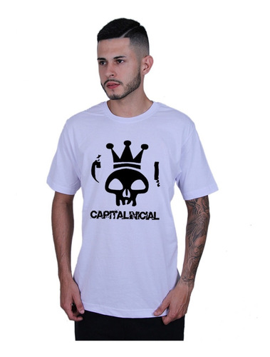 Camiseta Capital Inicial Banda 100% Algodão Otima Qualidade 