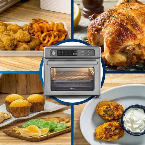 Imagen 2 de 10 de Horno + Freidora De Aire Oster 22l 12 Funciones 50% + Rapido