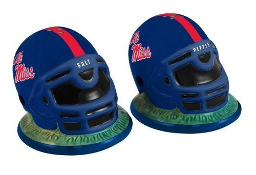 Salero Y Pimentero Ncaa University Of Mississippi Helmet