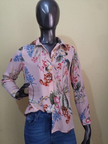 Camisa Vestir St Marie Mangas Largas Finisima Y Delicada