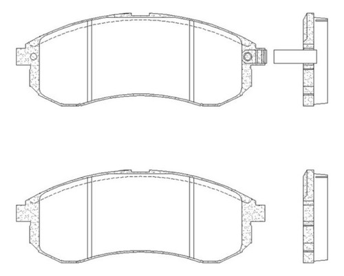 Pastilha De Freio Dianteira Mitsubishi L200 2.5 8v 1996