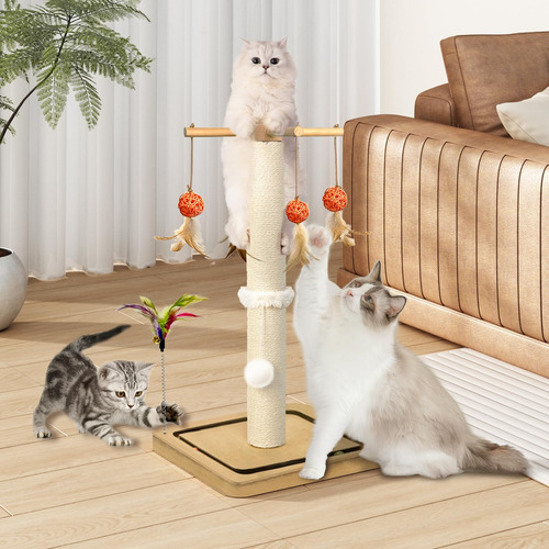 Rascador Para Gatos Paroto Sisal Con Juguetes Para Gatos De