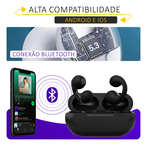 Auriculares Clip Ear 5.3 Para Conducción Ósea