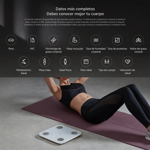 Xiaomi Mi Body Composition Scale 2, Báscula Smart Digital Bt