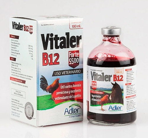 2 Pack Vitamina B12 Forte 5500 Vitaler 100 Ml